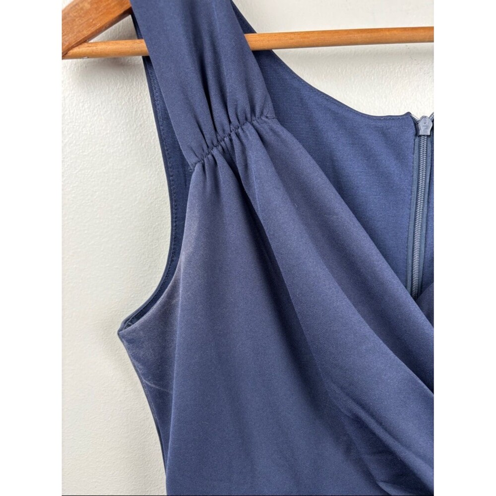 Grace Karin Deep Navy Sleeveless Wrap-Front medium skater Dress Classic formal - Picture 7 of 9